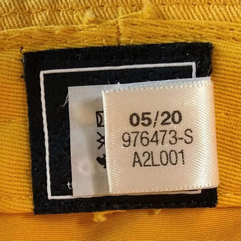 ADIDAS Bucket Hat Unisex Sz O/S Mustard Yellow Black Logo Summer Beach - READ
